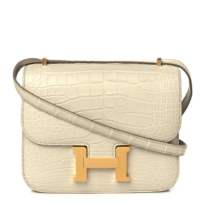 Hermes Matte Alligator Constance 18 Beton 1 of 11