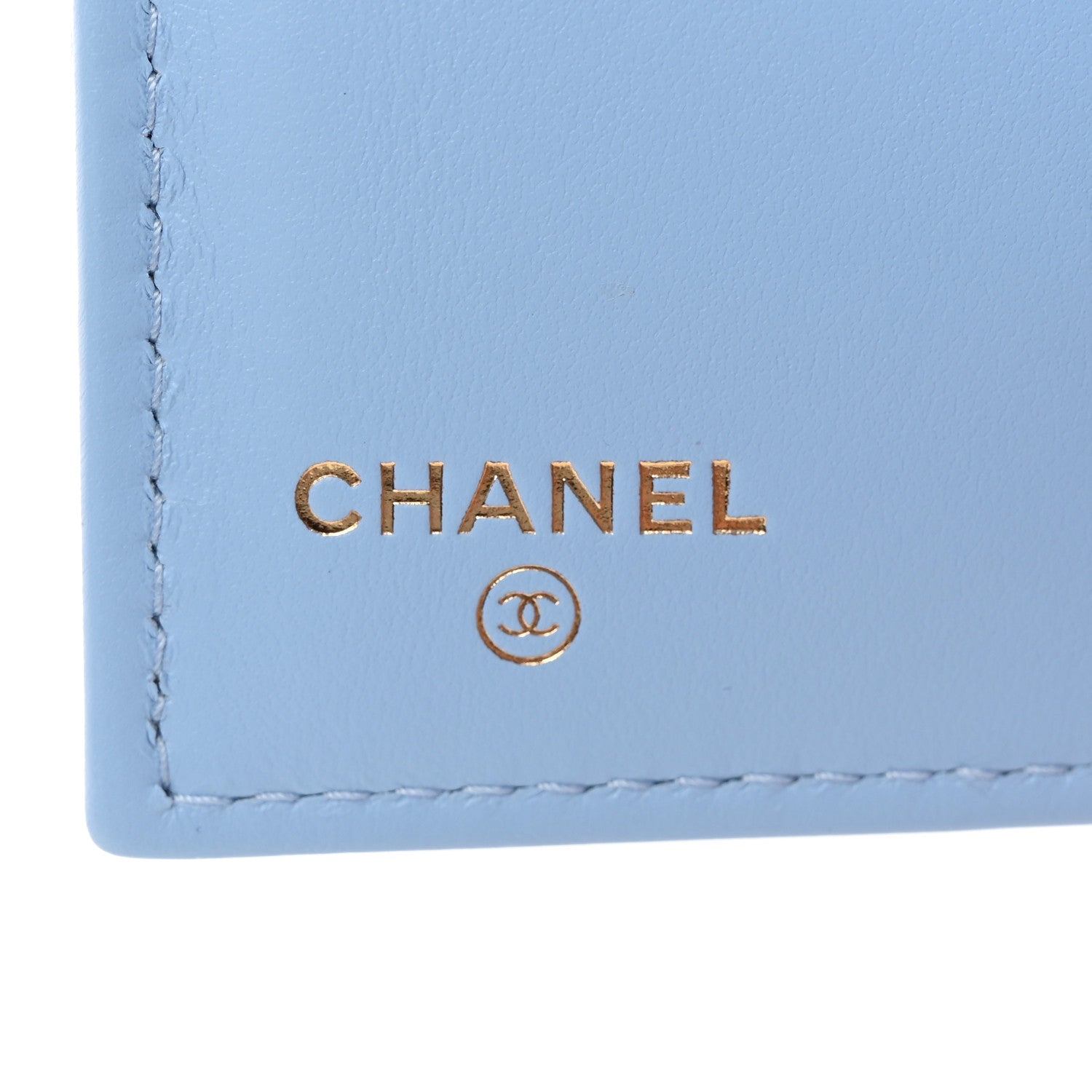 Chanel Caviar Quilted Medium Flap Wallet Light Blue 6 of 11