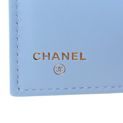 Chanel Caviar Quilted Medium Flap Wallet Light Blue 6 of 11