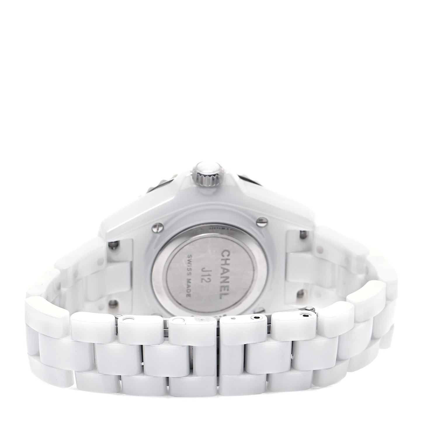 Stainless Steel Ceramic 33mm J12 Quartz Watch White