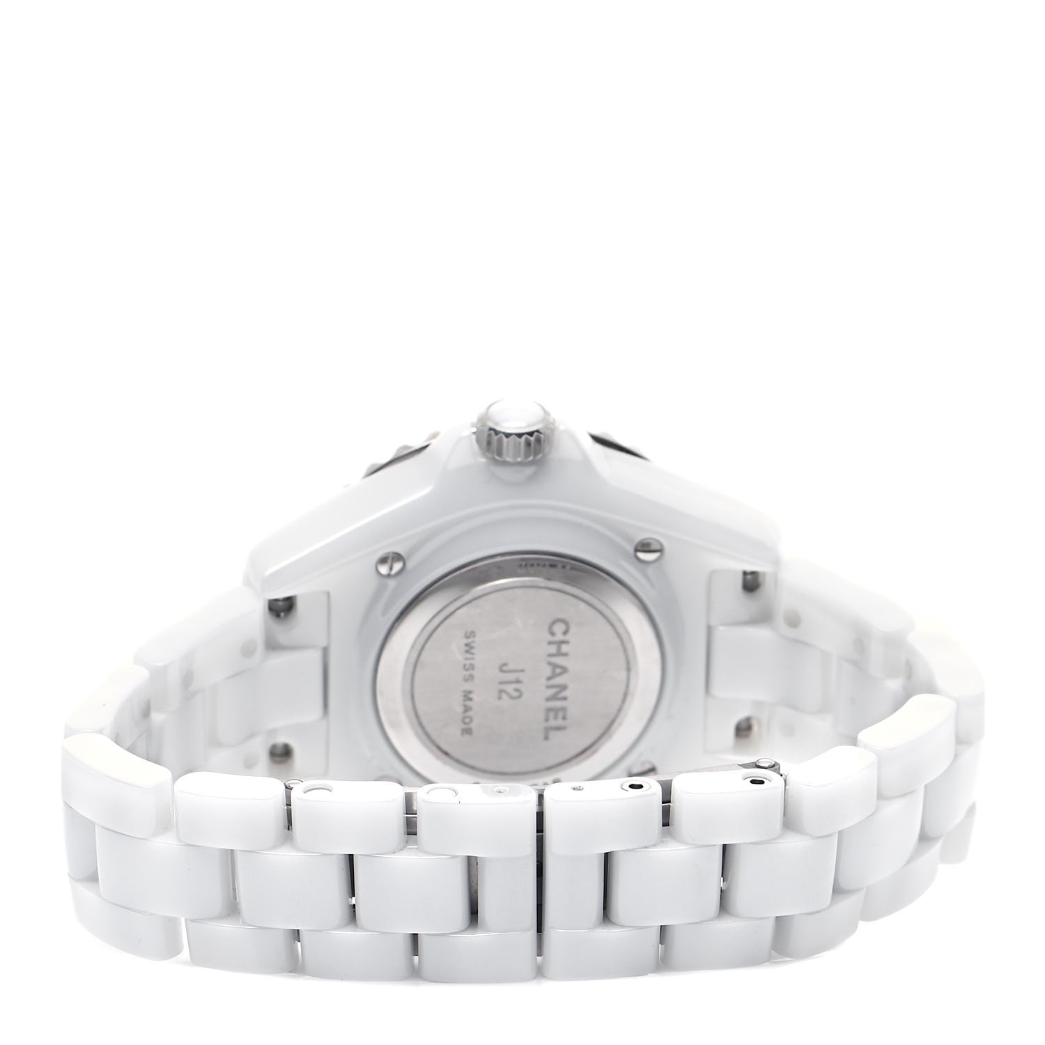 Chanel Stainless Steel Ceramic 33mm J12 Quartz Watch White 3 of 5