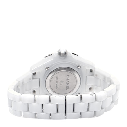 Chanel Stainless Steel Ceramic 33mm J12 Quartz Watch White 3 of 5