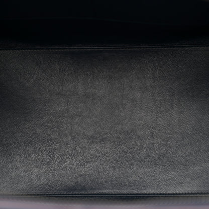 Celine Satin Debossed Calfskin Mini Luggage Navy Blue 5 of 13