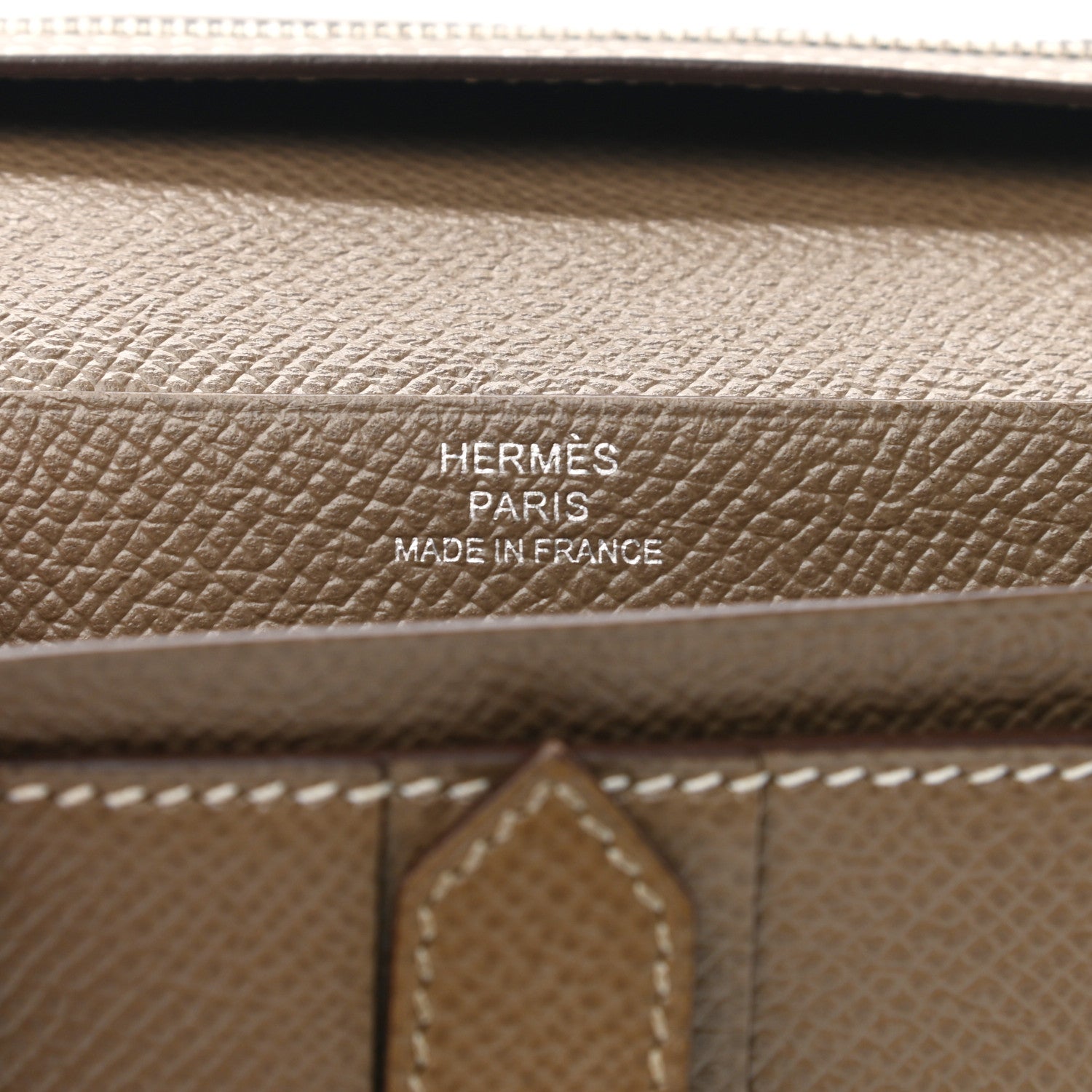 Hermes Epsom Bearn Gusset Wallet Etoupe 6 of 8