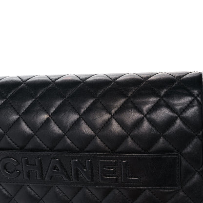 Chanel Lambskin Quilted Boy Flap Clutch Black 11 of 15