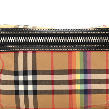 Burberry Nylon Vintage Check Rainbow Medium Sonny Belt Bag Antique Yellow 7 of 9