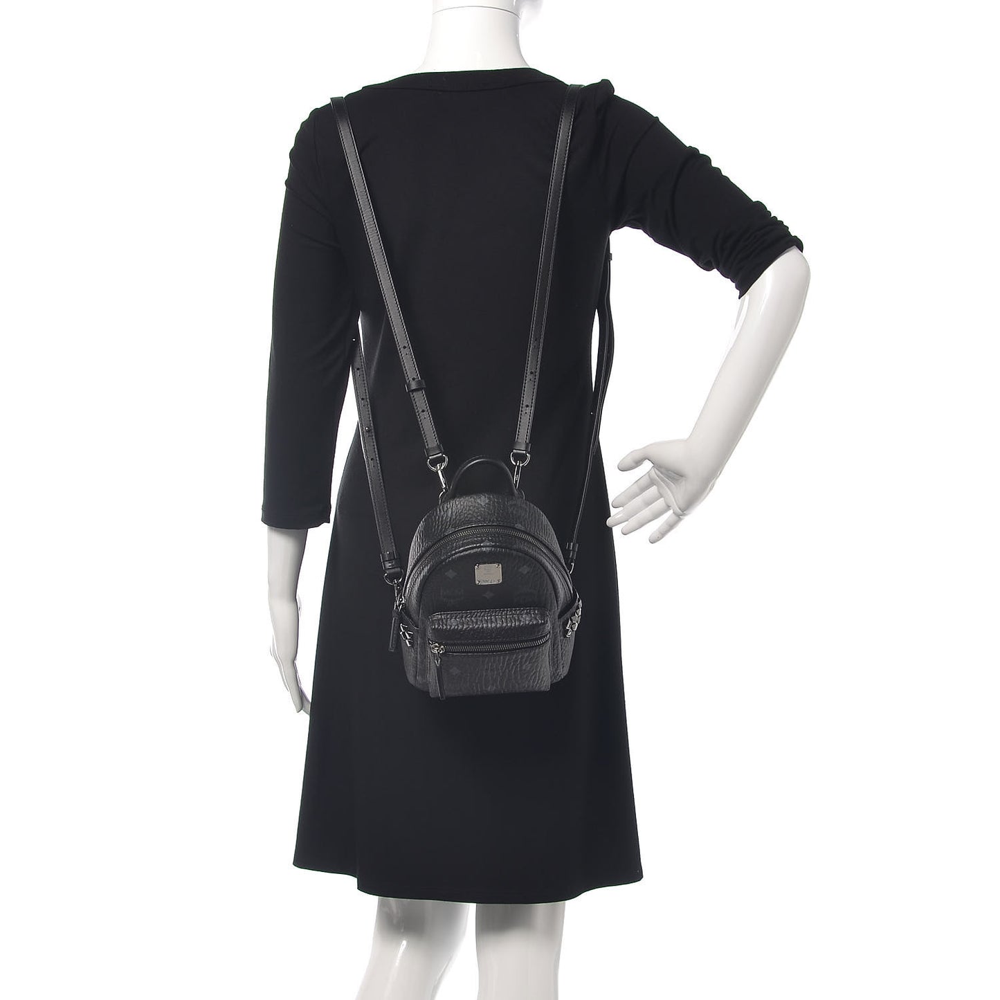 Visetos Studded X-Mini Bebe Boo Backpack Black