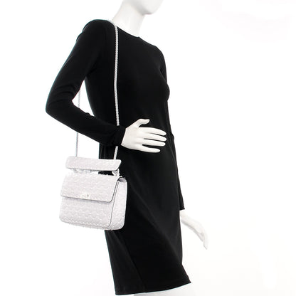Valentino Garavani Lambskin Medium Free Rockstud Spike Shoulder Bag Optic White 2 of 6