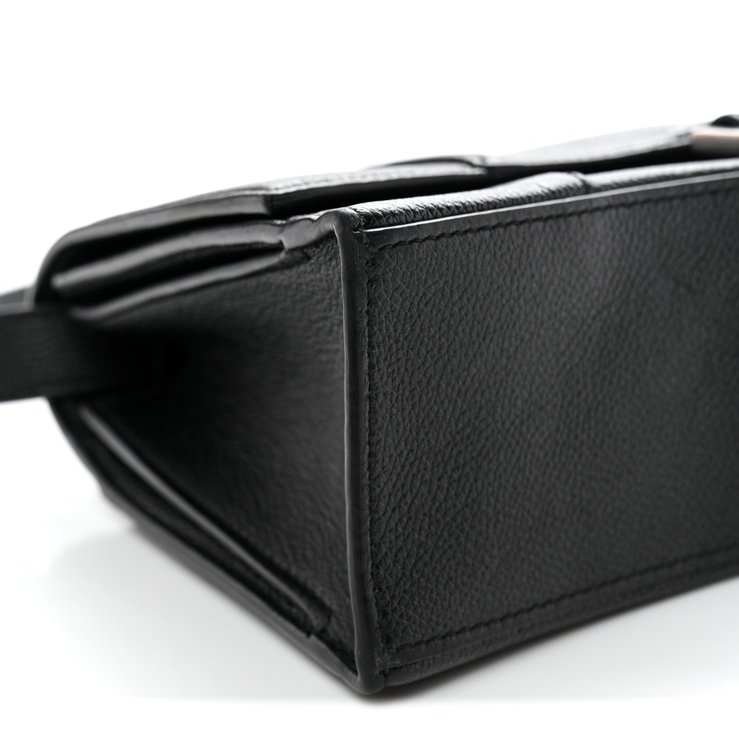 Balenciaga Grained Calfskin Small Hourglass Sling Shoulder Bag Black 9 of 14