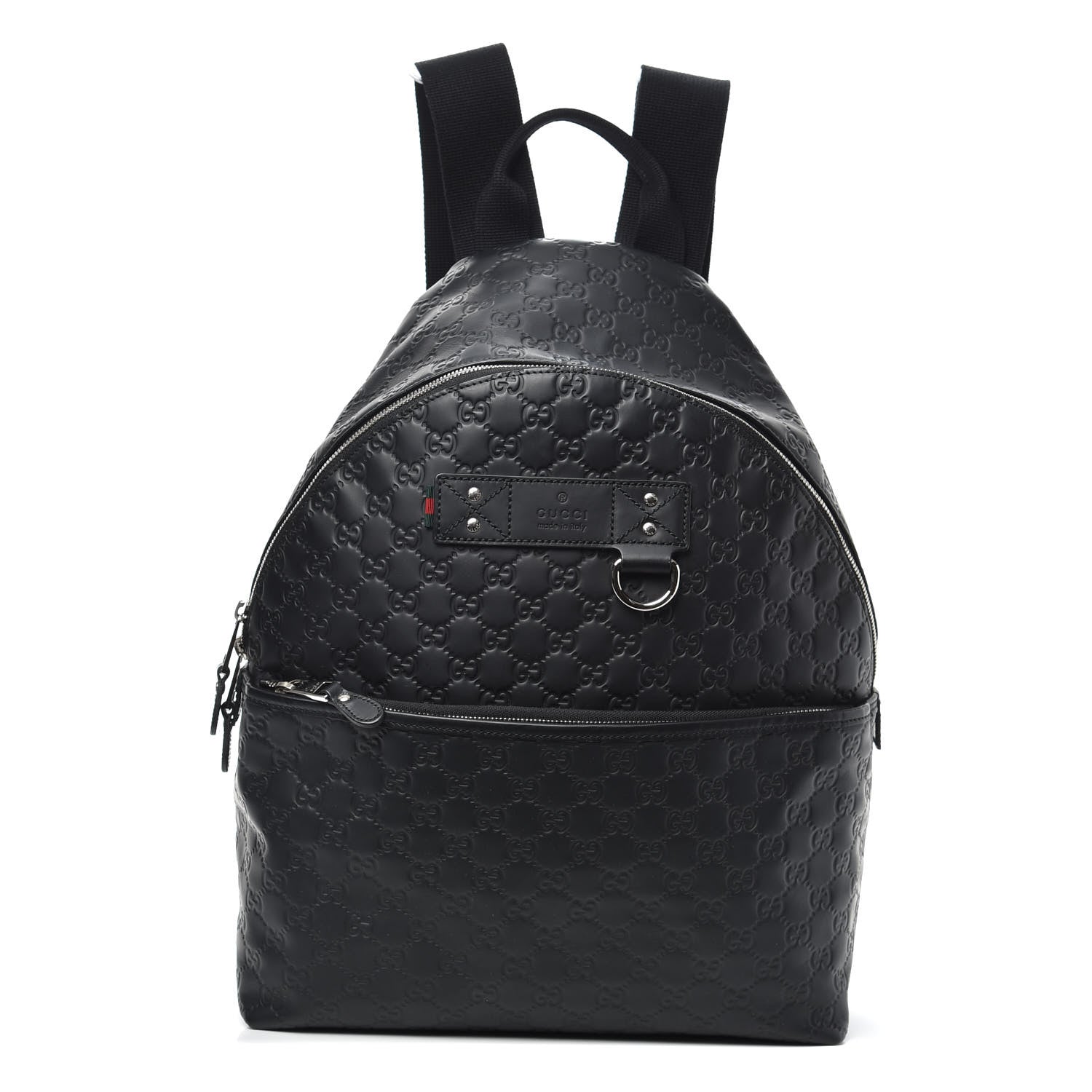 Gucci Guccissima Classic Backpack Black 1 of 9