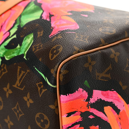 Louis Vuitton Monogram Roses Keepall 50 10 of 15