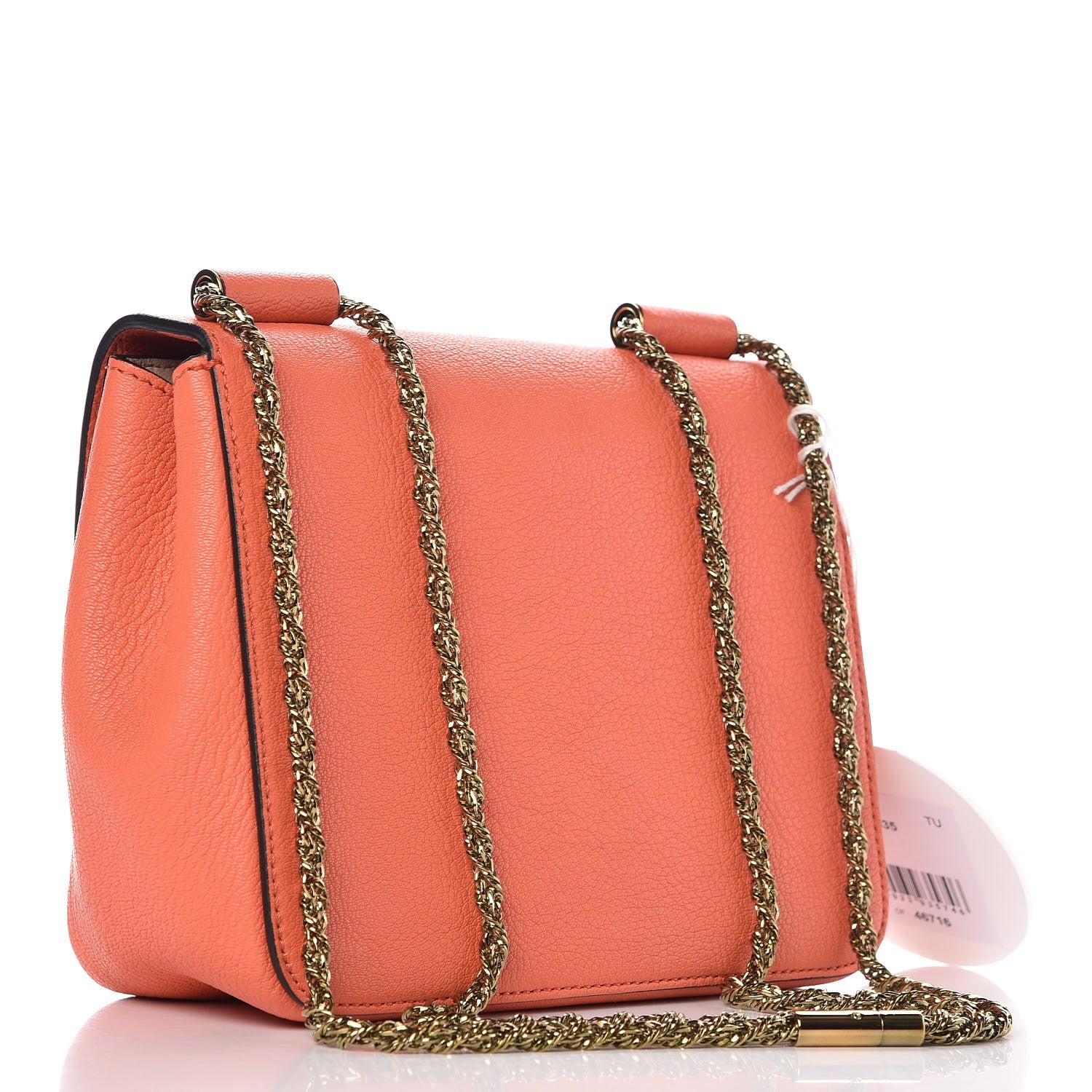 Chloe Goatskin Small Elsie Shoulder Bag Coral Pop 3 of 7