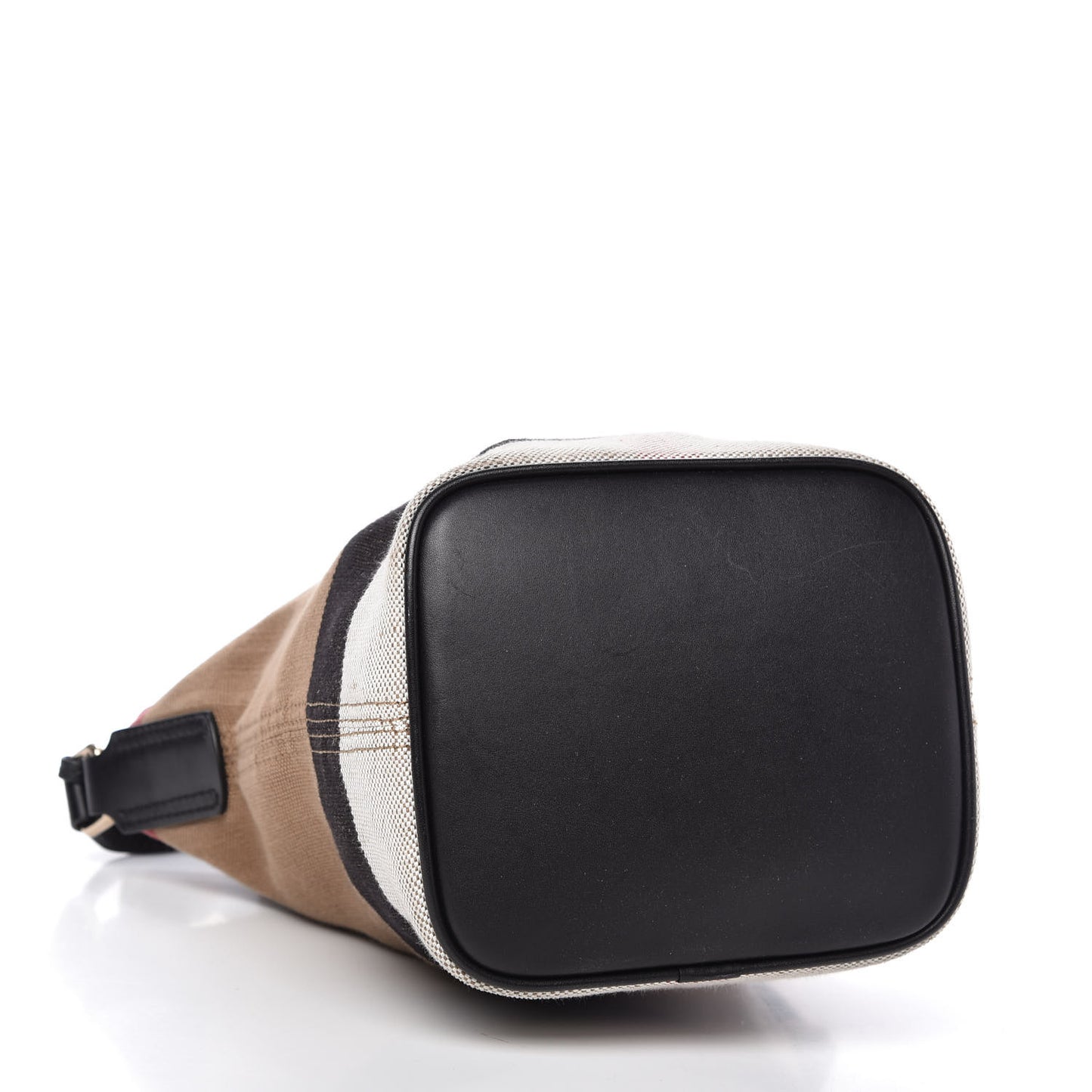 Canvas Mega Check Mini Ashby Tassel Crossbody Black
