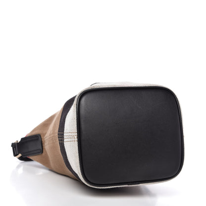 Burberry Canvas Mega Check Mini Ashby Tassel Crossbody Black 4 of 8