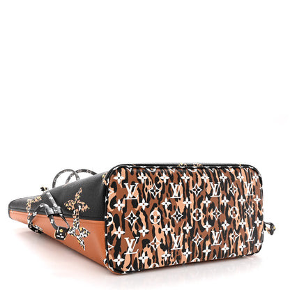 Louis Vuitton Monogram Giant Jungle Neverfull MM Black 5 of 10