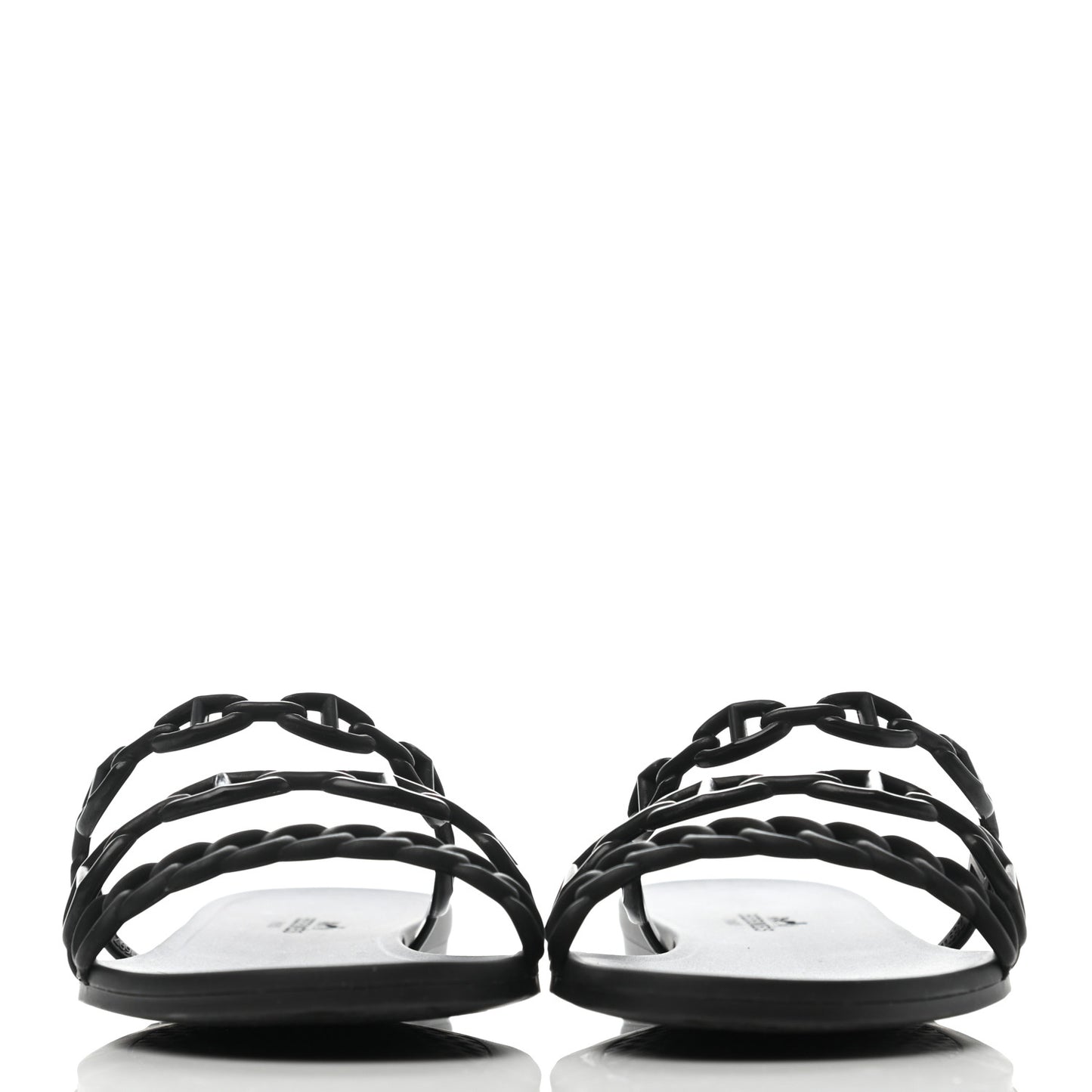 Rubber Chaine d'Ancre Nude Sandals 39 Black