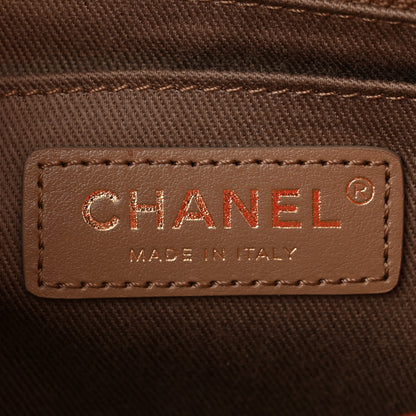 Chanel Goatskin Stitched Casual Trip Single Flap Red 6 of 12