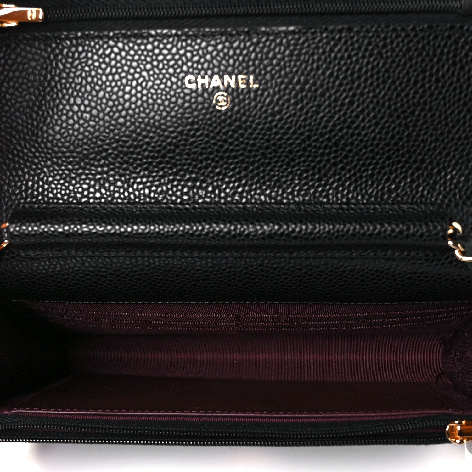 Chanel Caviar Quilted Wallet On Chain WOC Black 5 of 11