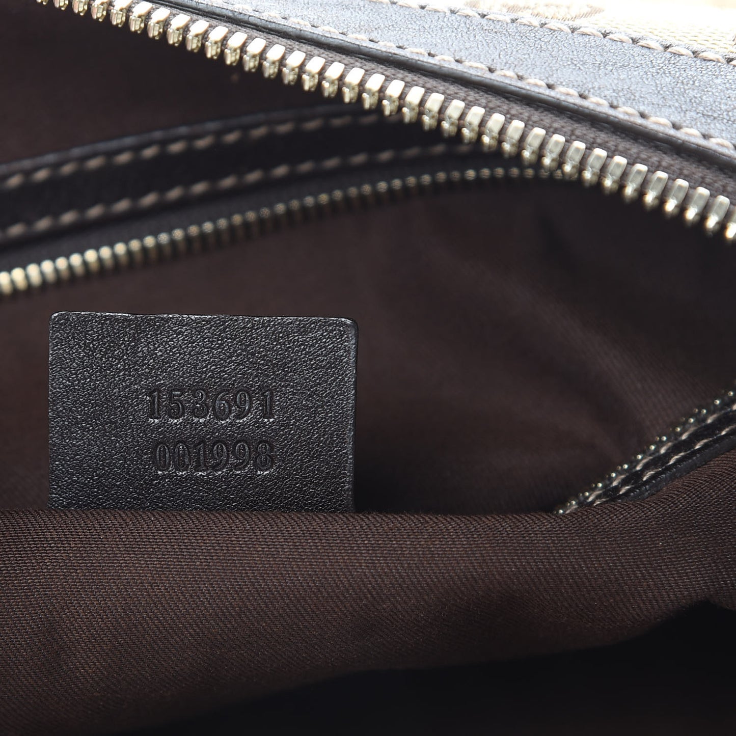 Monogram Web Studded Pelham Shoulder Bag Dark Brown