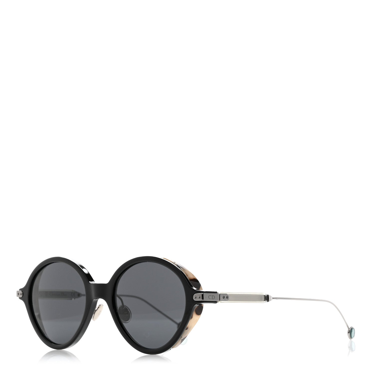Christian Dior Acetate Umbrage Round Sunglasses Tortoise Black 1 of 8