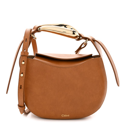 Chloe Small Grain Calfskin Kiss Bag Arizona Brown 1 of 11