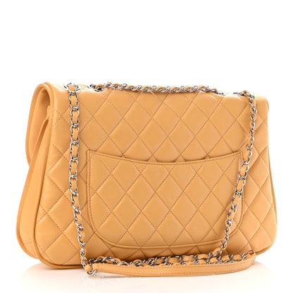 Chanel Lambskin Quilted Pagode Piping Flap Dark Yellow 2 of 11