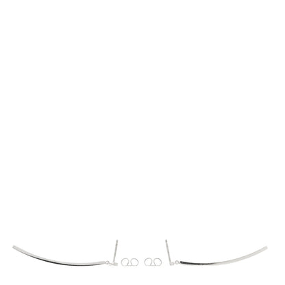 Tiffany 18K White Gold T Bar Earrings 3 of 5