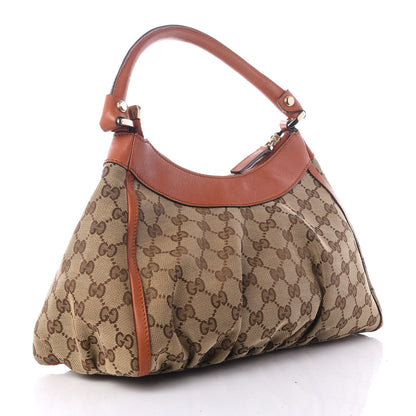 Gucci Monogram Medium D Gold Ring Hobo Orange 2 of 8