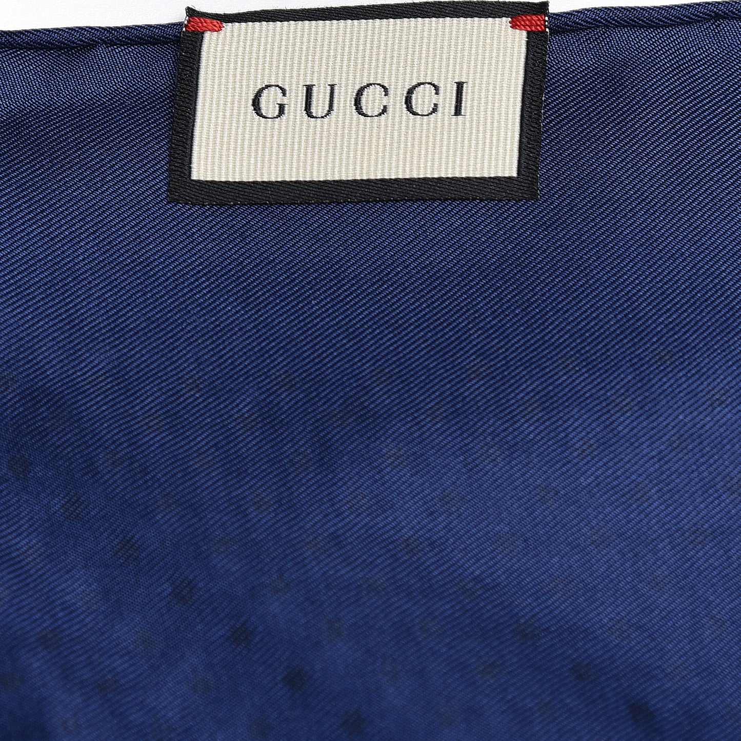 X SEGA Silk Twill GUCCY Stars Square Scarf Sapphire