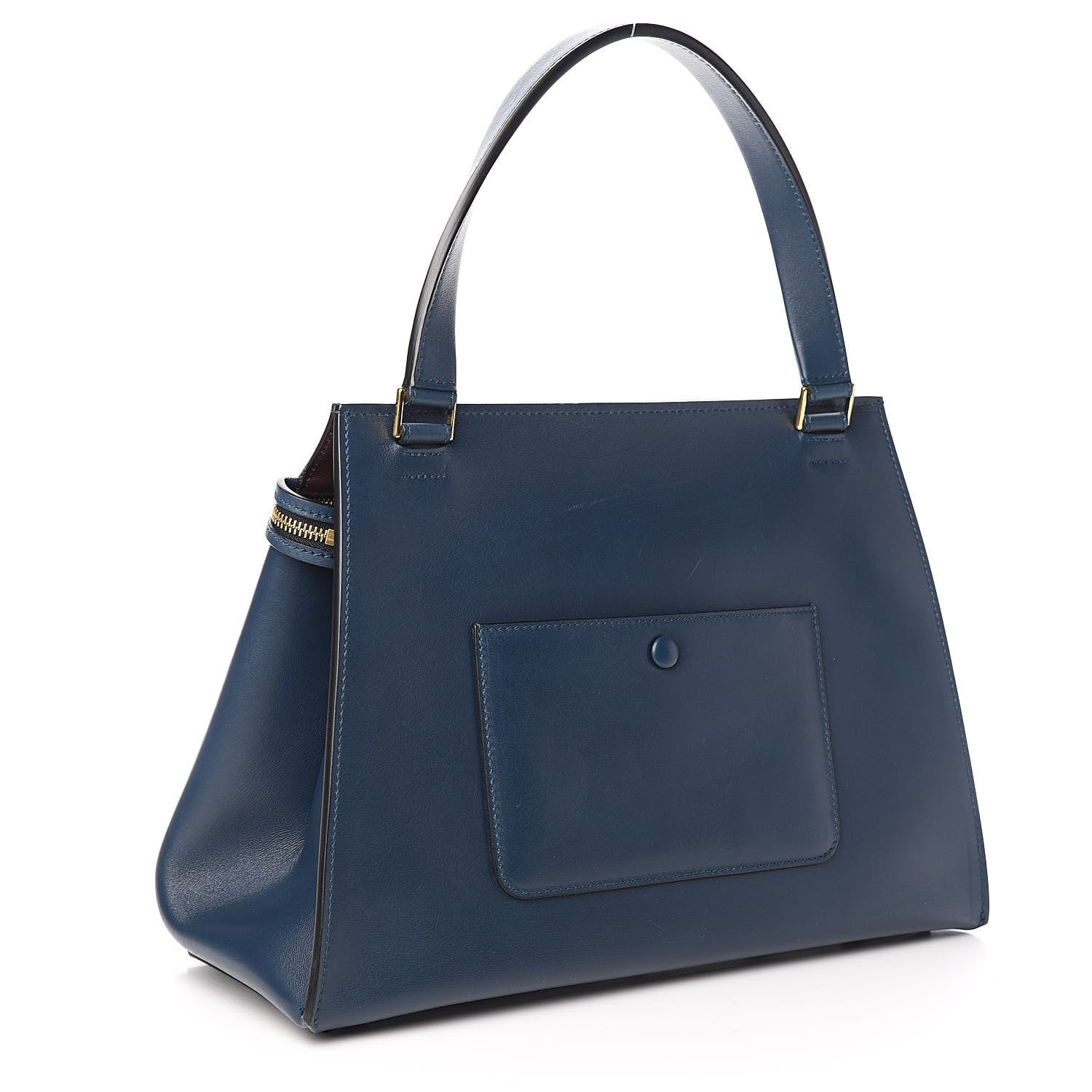 Celine Smooth Calfskin Medium Edge Shoulder Bag Deepsea 3 of 16