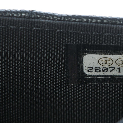 Chanel Caviar Quilted Boy Flap Card Holder Black 5 of 9