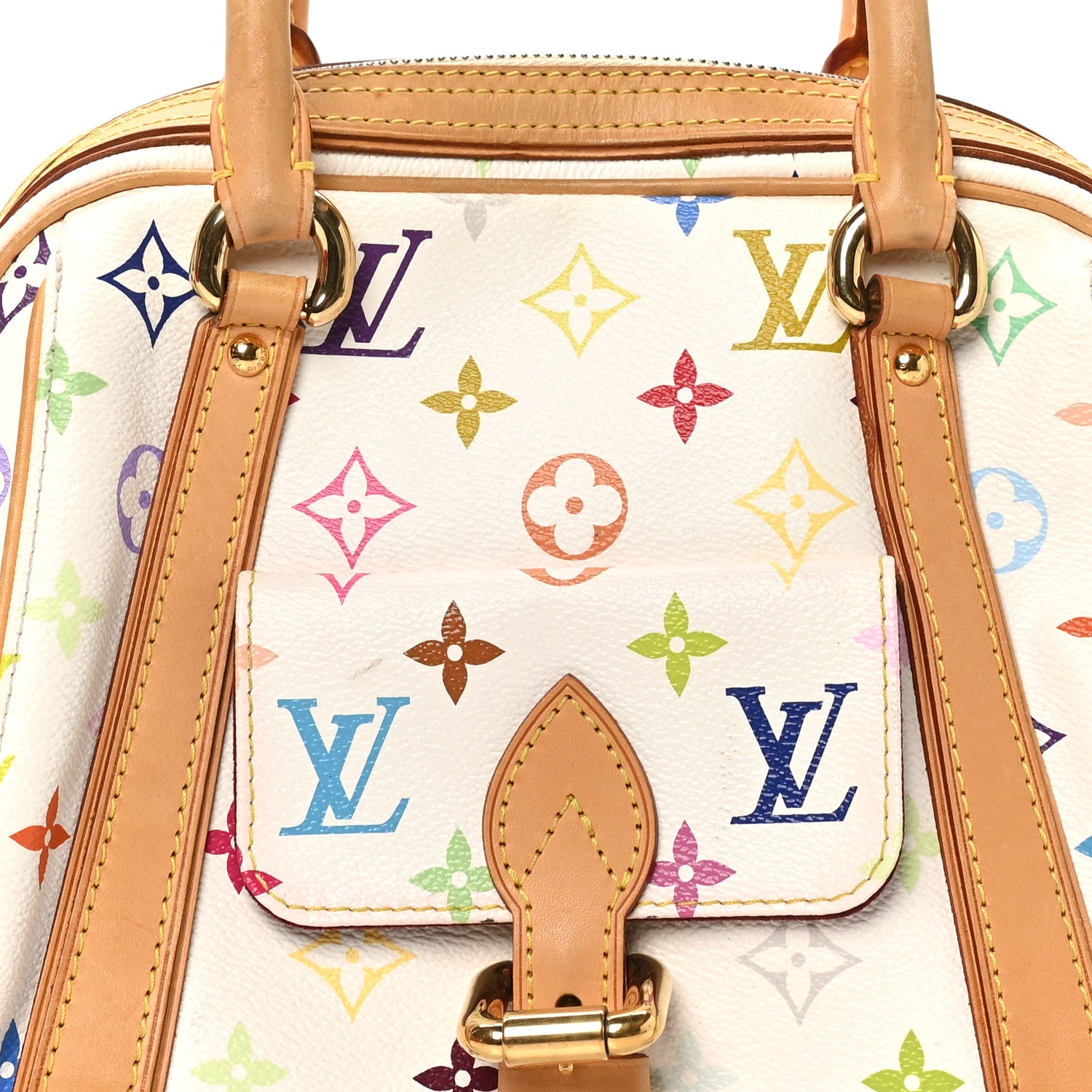 Louis Vuitton Monogram Multicolor Priscilla White 7 of 9