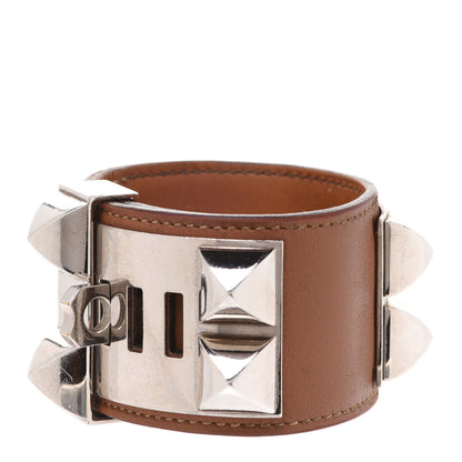 Hermes Barenia Collier de Chien CDC Bracelet S Fauve 3 of 10