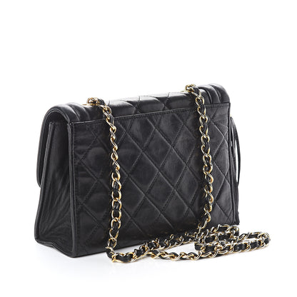 Chanel Lambskin Quilted Tassel Camera Case Black 2 of 11