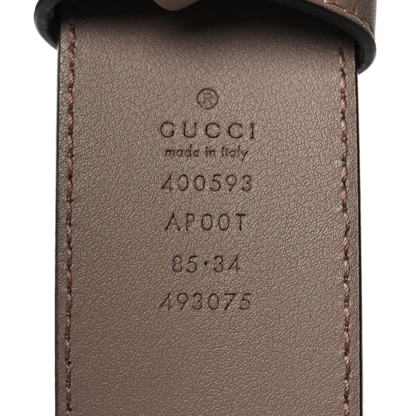 Calfskin Double G 40mm Belt 85 34 Porcelain Rose