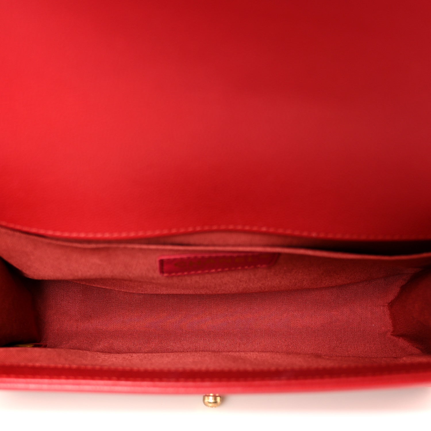 Chanel Caviar Quilted Medium Boy Flap Red 5 of 10
