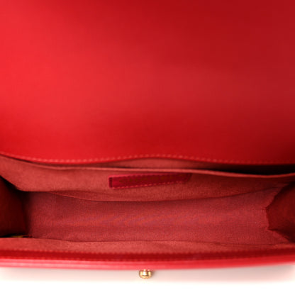 Chanel Caviar Quilted Medium Boy Flap Red 5 of 10