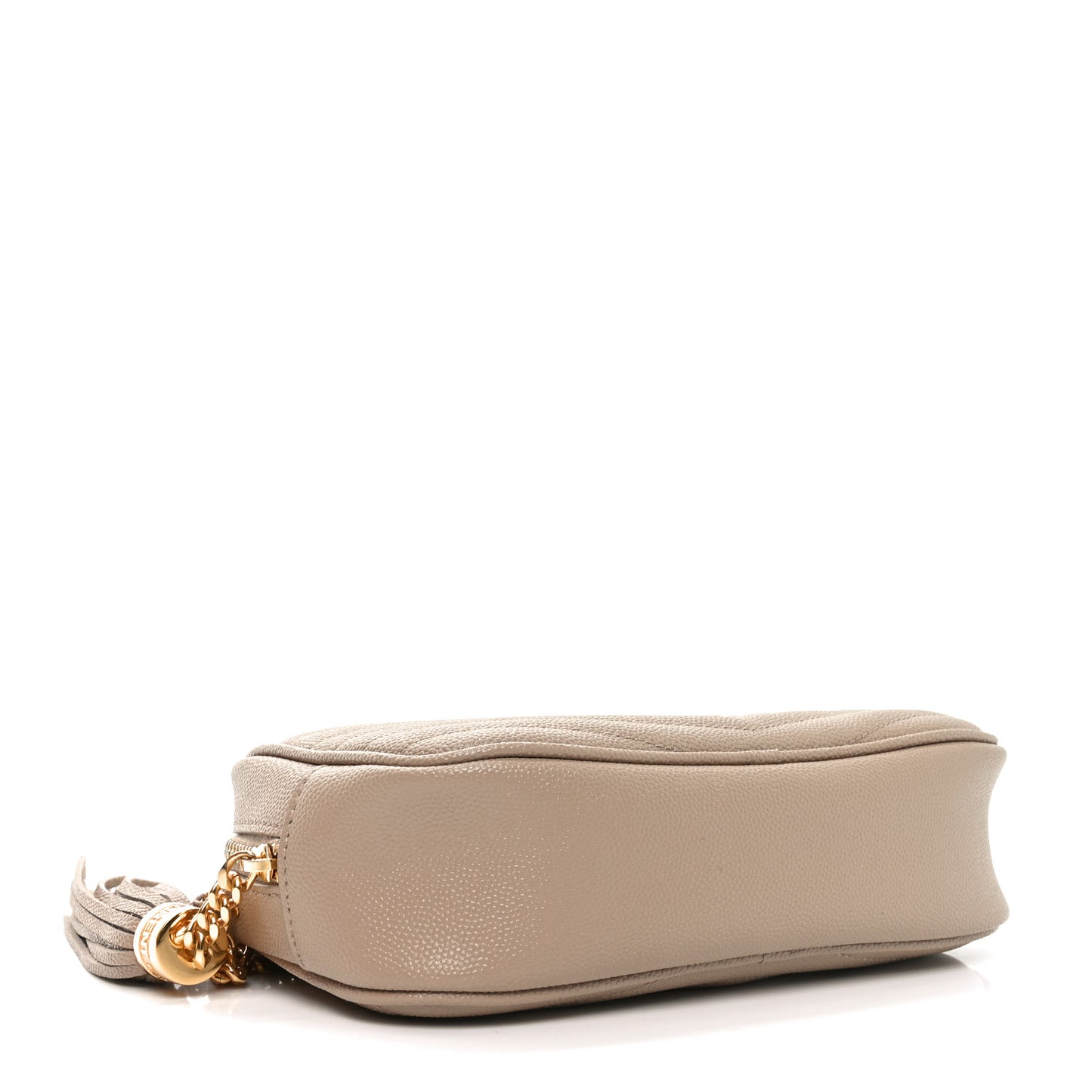 Grain De Poudre Matelasse Monogram Mini Lou Camera Bag Dark Beige