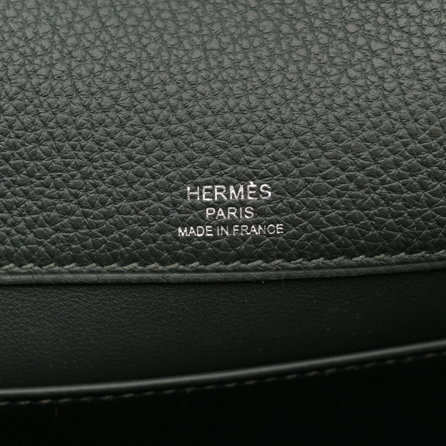 Hermes Togo Laque Sac A Depeches 21 Messenger Bag Vert Fonce Bleu Saphir 6 of 10