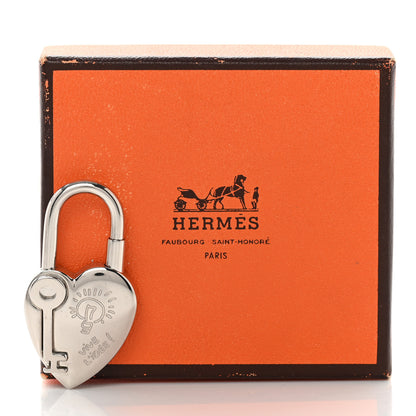 Hermes Palladium Annee De La Fantaisie Heart Cadena Lock 4 of 4