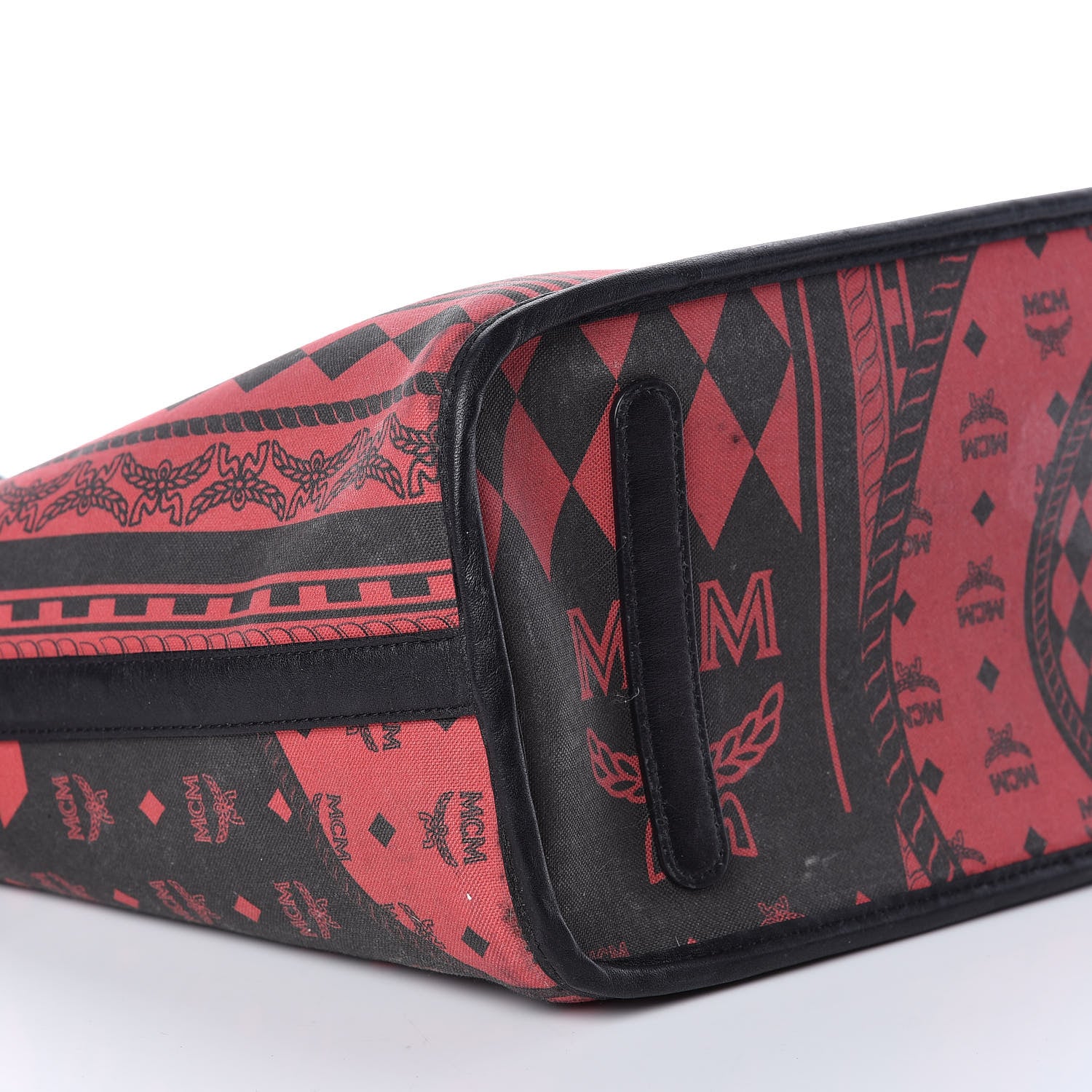 MCM Visetos Medium Project Reversible Shopper Tote Cognac 15 of 16