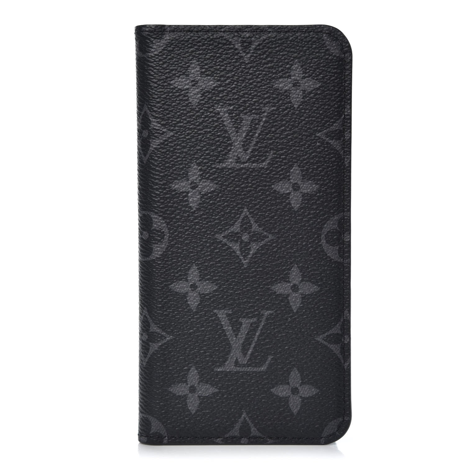 Louis Vuitton Monogram Eclipse iPhone XS Max Folio Case 1 of 7
