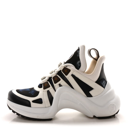 Louis Vuitton Monogram LV Archlight Sneakers 36 White Navy Blue 1 of 8