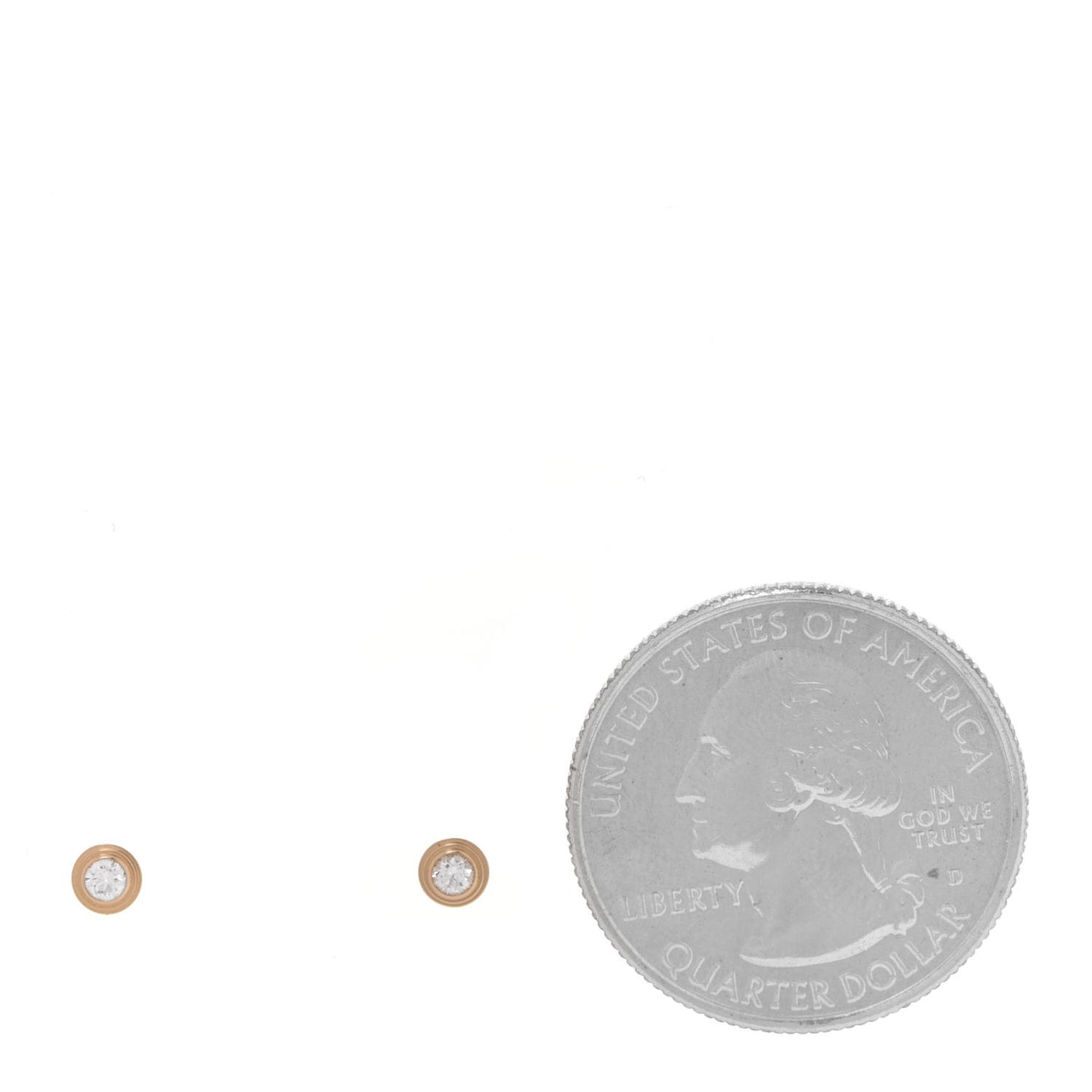 18K Yellow Gold Diamond XS D'Amour Earrings