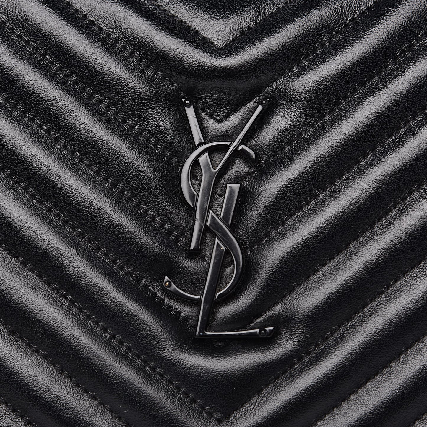 Calfskin Matelasse Monogram Lou Camera Bag Black