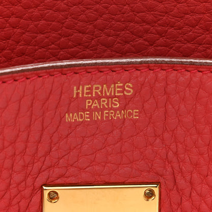 Hermes Taurillon Clemence JPG Shoulder Birkin II 42 Bougainvillea 5 of 9