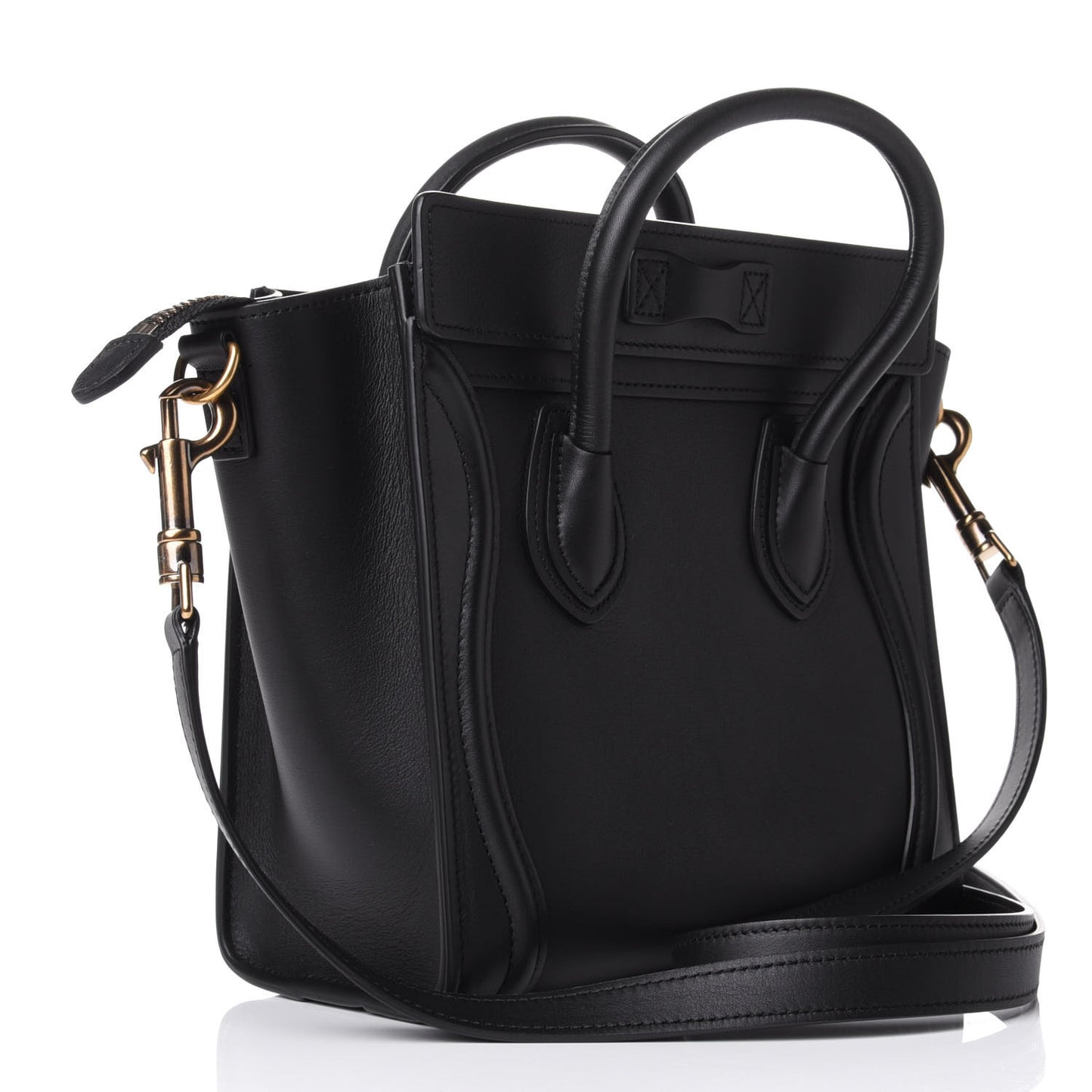 Smooth Calfskin Nano Luggage Black