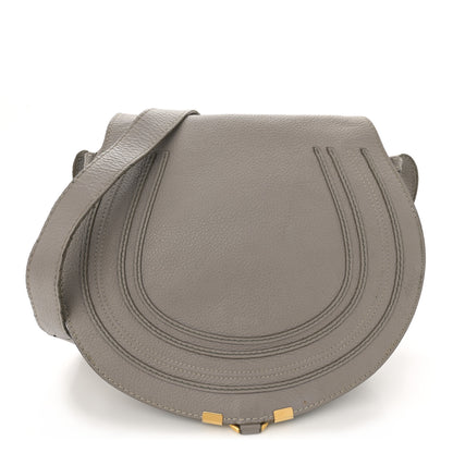 Chloe Calfskin Medium Marcie Round Crossbody Bag Cashmere Grey 1 of 17