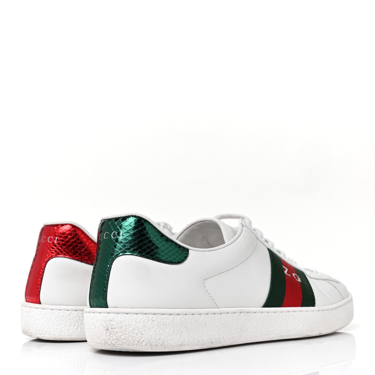 Calfskin Ayers Web Mens Ace Sneakers 10.5 White Green