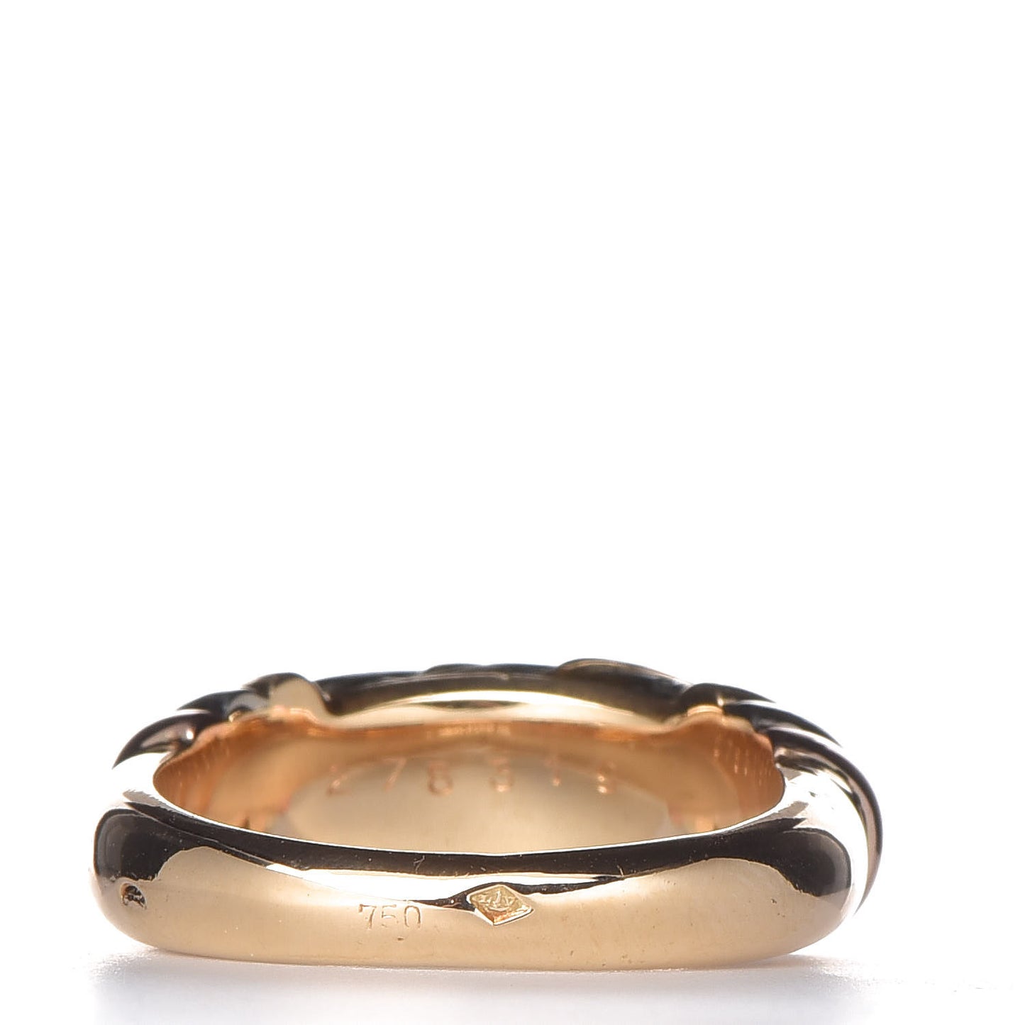 18K Pink Yellow White Gold Silverium Ring 52 6